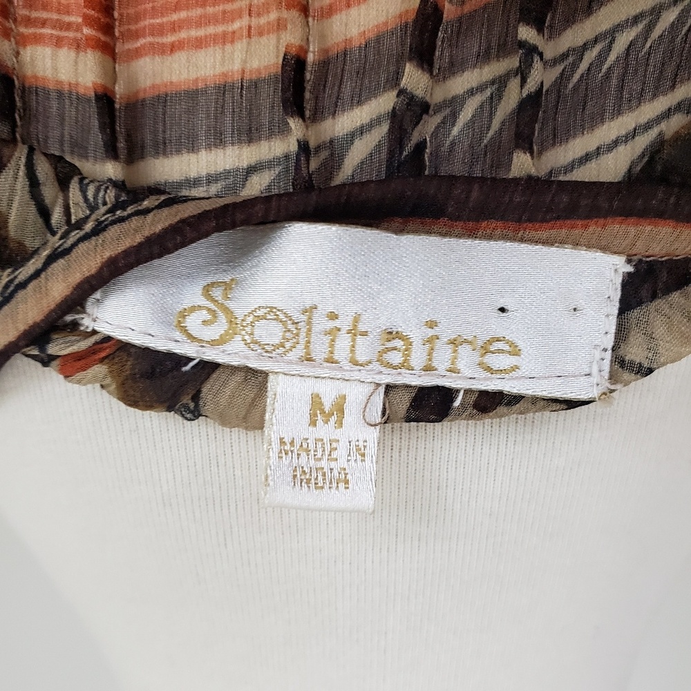 Solitaire Beaded Ruffle Tank - Picture 6 of 6